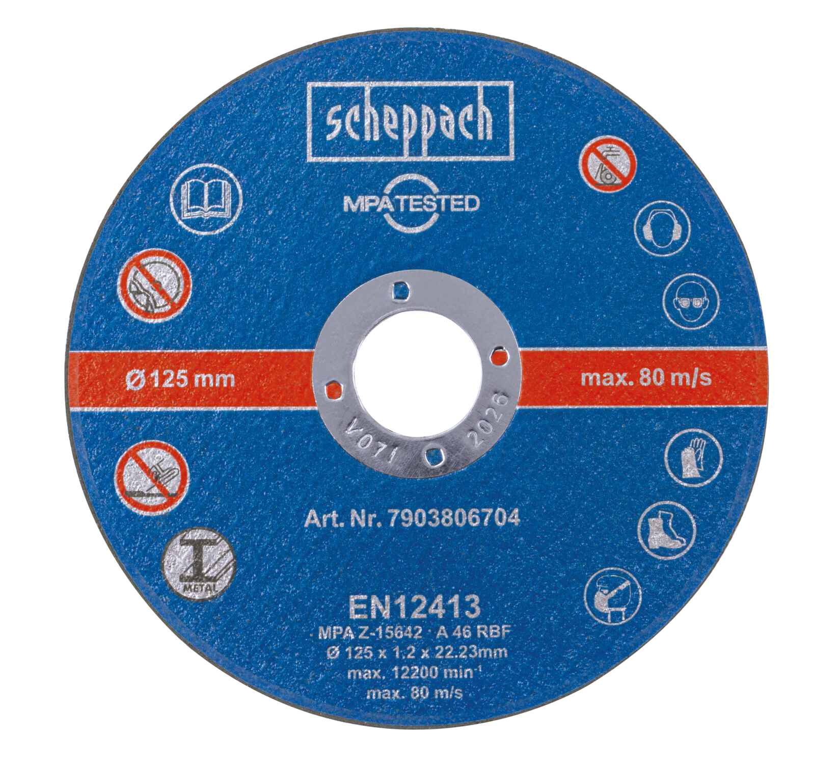 Set 12 Discos de Corte 5" Scheppach