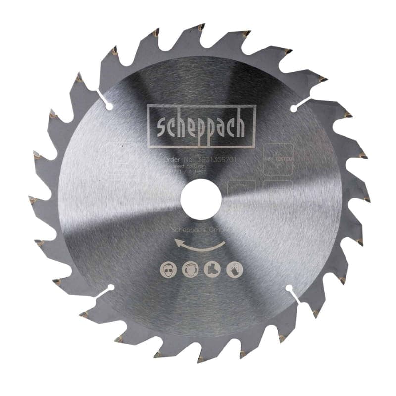 Disco de Sierra 10" 24 Dientes para Madera Scheppach - Eje 30mm