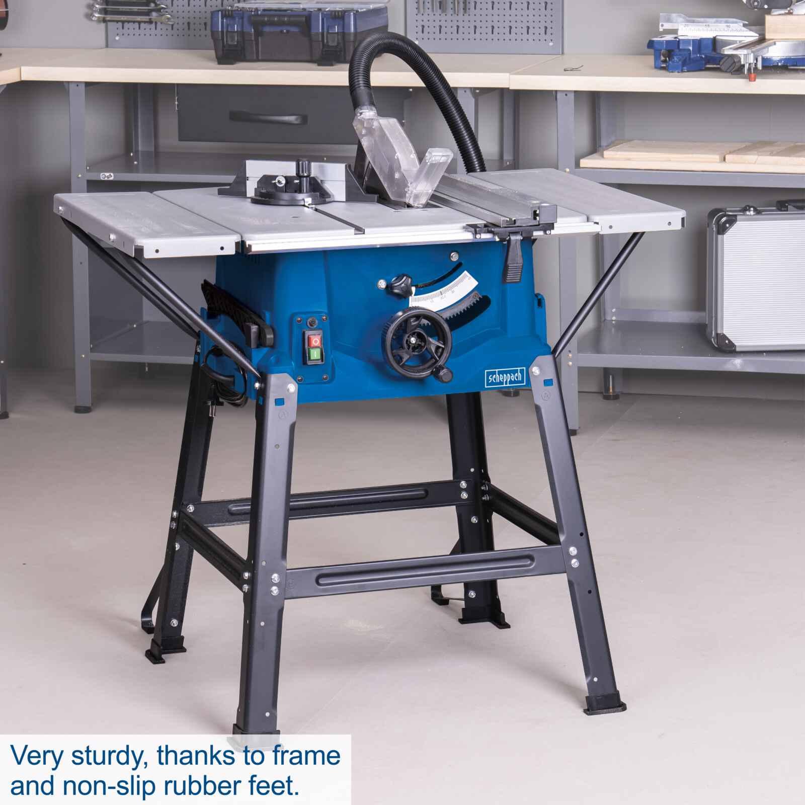 Sierra de Banco 10" 2000W Scheppach - Incluye 2 Discos - Vista detalle