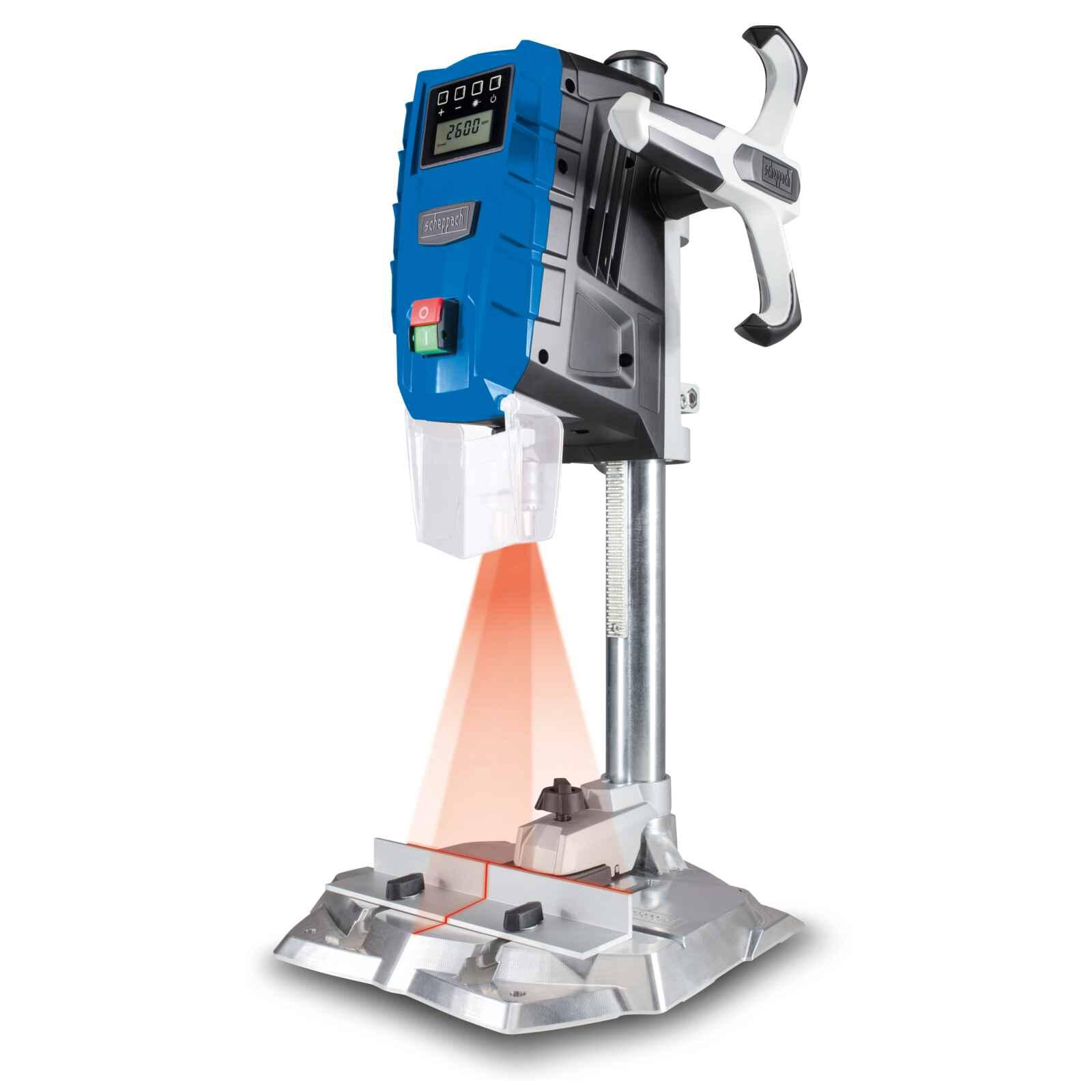 Taladro Columna Digital 710W Con Laser 13mm DP55 Scheppach