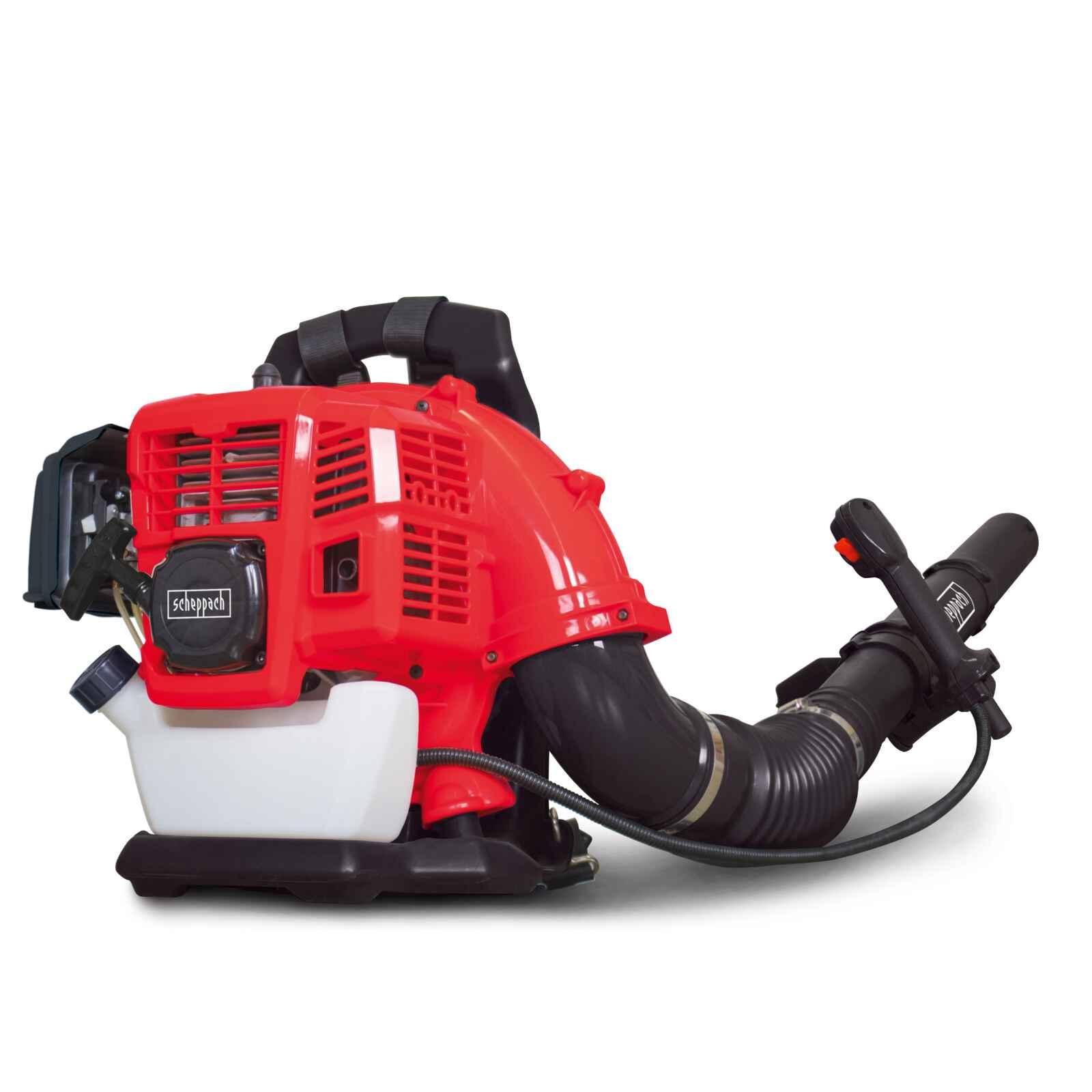 Soplador de Hojas Mochila 52cc Scheppach - Motor 2 Tiempos a Gasolina