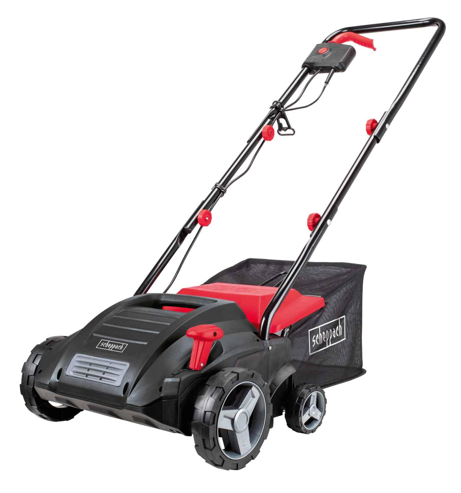 Escarificador Eléctrico 1500W Scheppach - Aireador de Césped y Pasto - Vista frontal