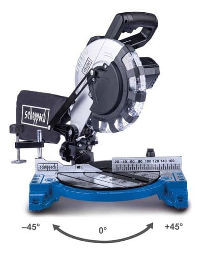 Ingleteadora Scheppach HM210L 210 mm 1500 W - Vista lateral