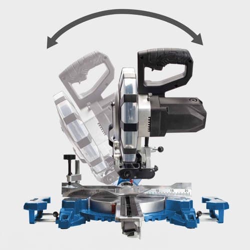 Ingleteadora Telescopica 10 + 2 Discos  - Scheppach - Vista lateral