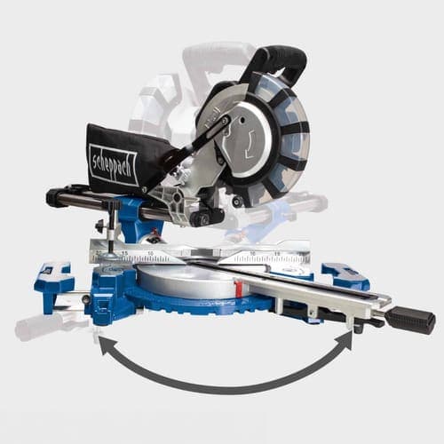 Ingleteadora Telescopica 10 + 2 Discos  - Scheppach - Vista detalle