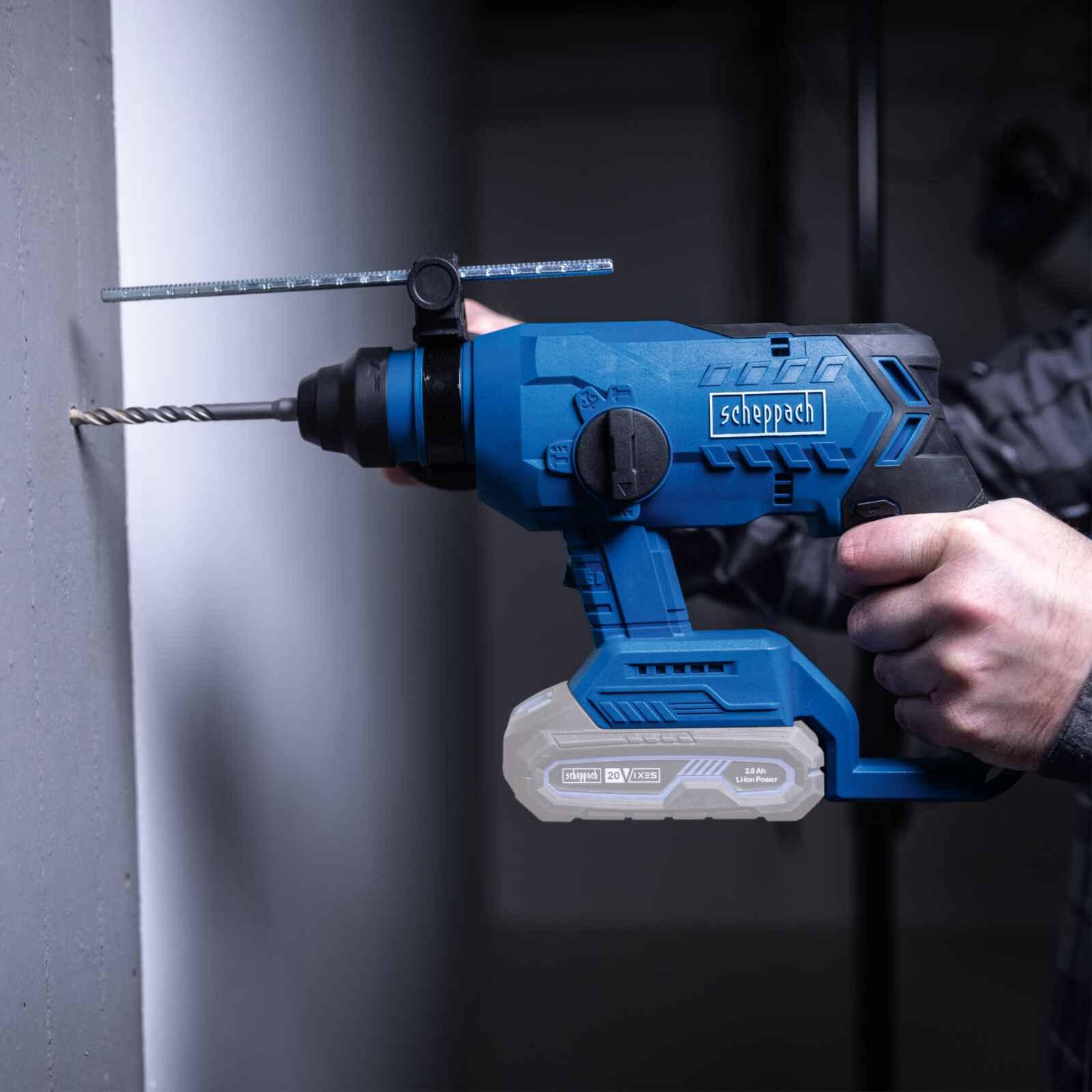 Rotomartillo Inalámbrico Brushless 20V Scheppach - SDS Plus