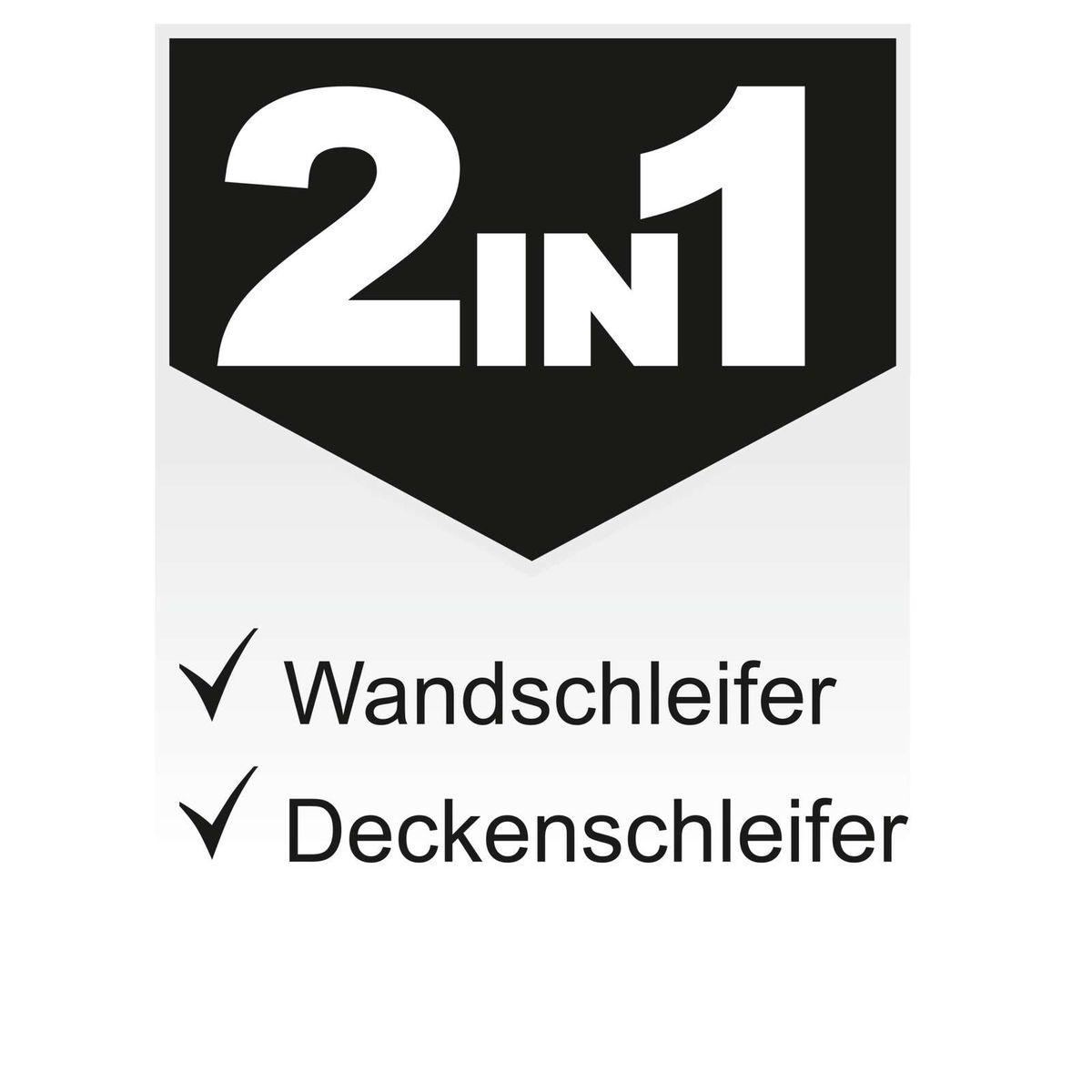 Lijadora de Pared y Techo 710W Scheppach Black Edition - Velocidad Variable, 2 Cabezales - Vista lateral