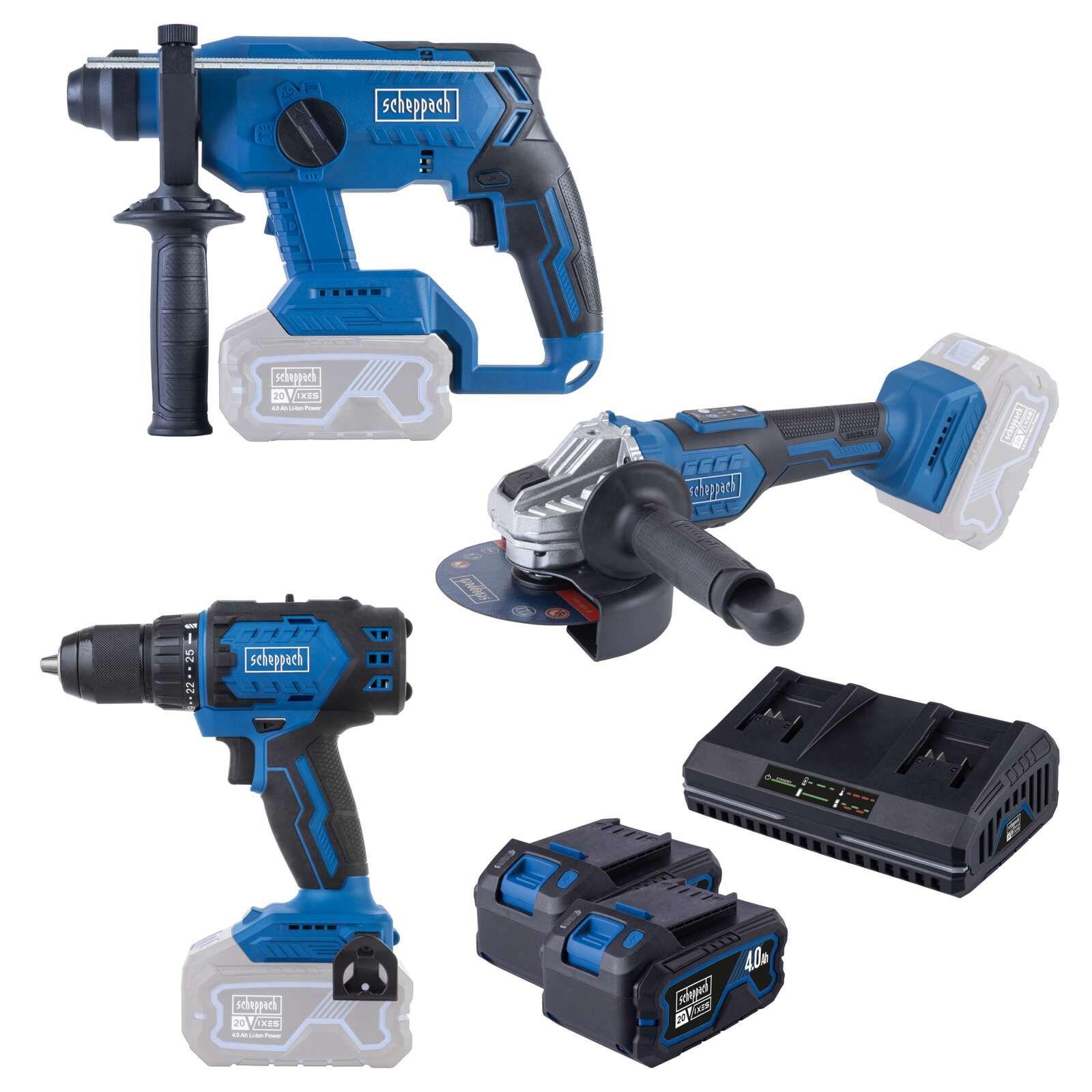 Set de Herramientas Inalámbricas Scheppach BPS100 20 V Brushless