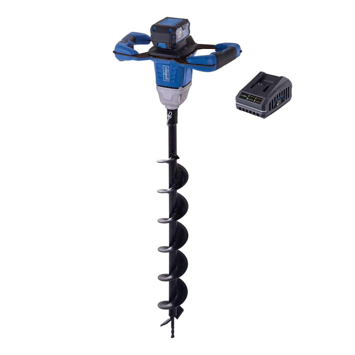 Ahoyador a Batería BC-EB100-X Set 20V con Batería 4 Ah y Cargador Scheppach